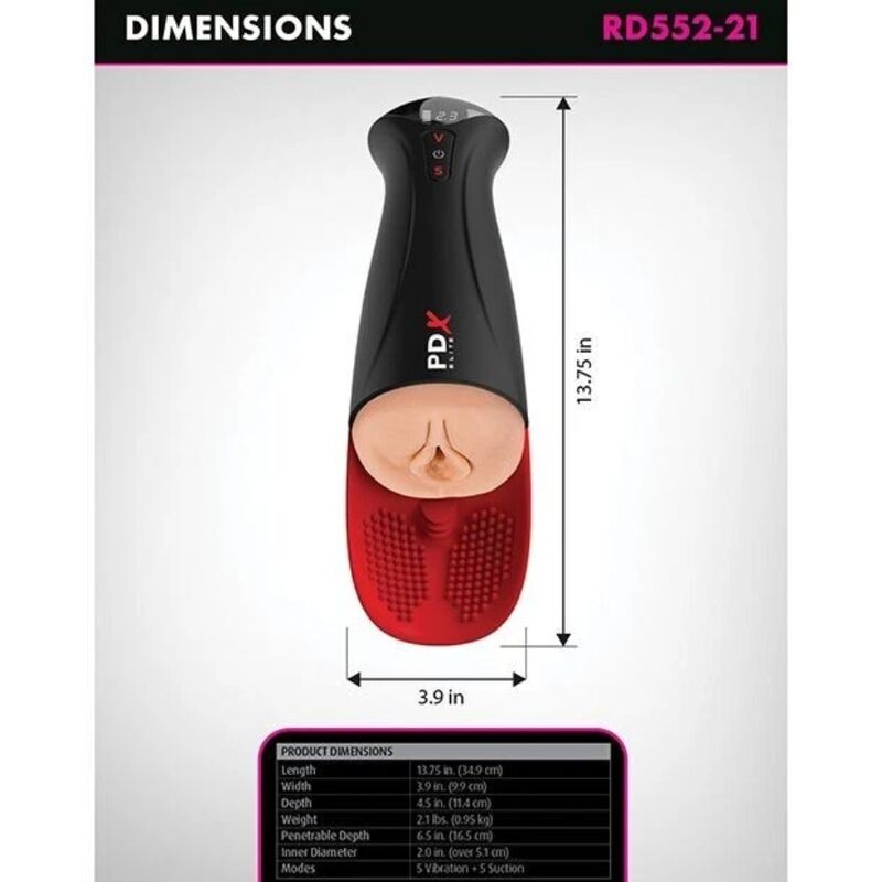 PDX ELITE - FUCK-O-MATIC PRO XL MASTURBATEUR AUTOMATIQUE 42 CM - Image 6