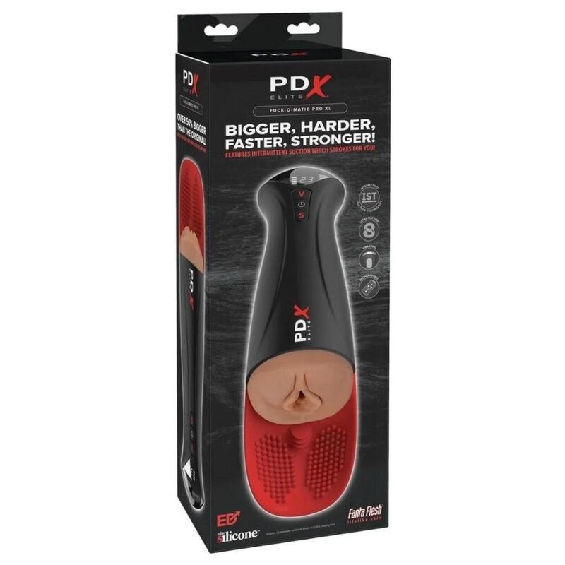 PDX ELITE - FAP-O-MATIC PRO XL, masturbateur vibrant automatique, marron, 34,9 cm - Image 7