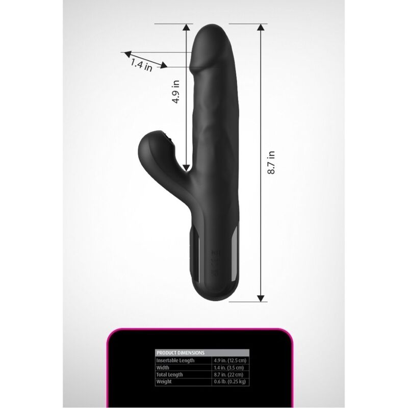FETISH FANTASY SERIES - VIBRATEUR LAPIN EN SILICONE SONIX NOIR - Image 7