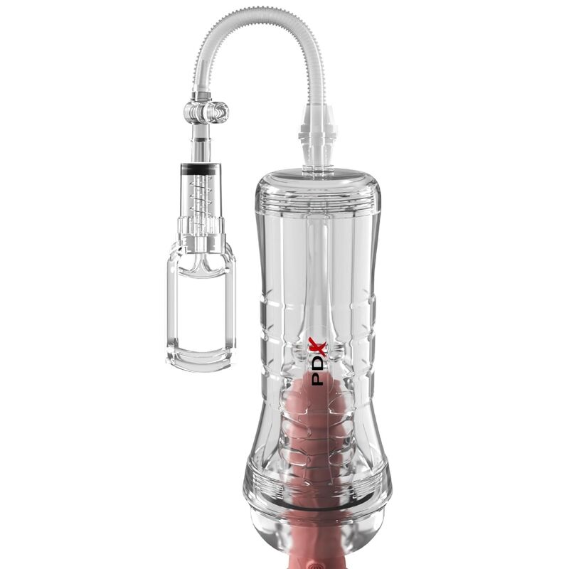 PDX ELITE - VIEWTUBE VAC XXL MANGE TRANSPARENTE AVEC POMPE D'ASPIRATION 27,3 CM - Image 4