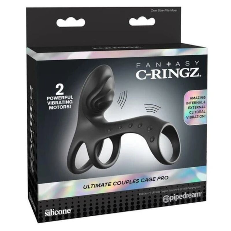 FANTASY C-RINGZ - ANNEAU PÉNIS VIBRANT ULTIMATE COUPLES CAGE PRO 19,5 CM - Image 6