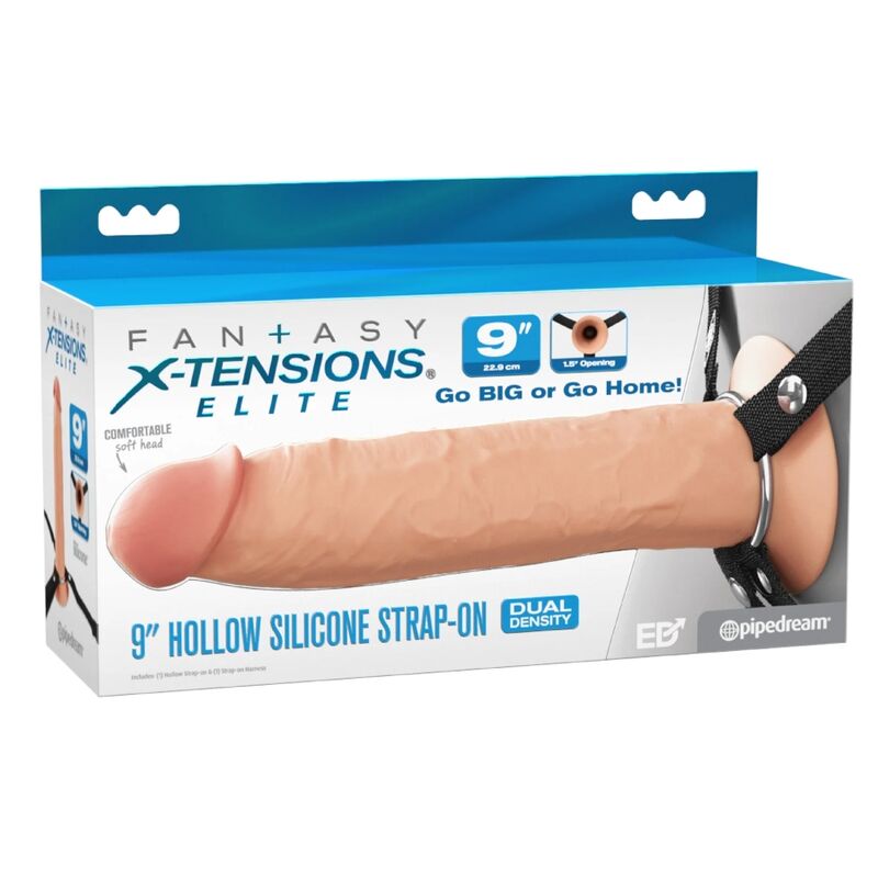 FANTASY X-TENSIONS - ELITE REALISTIC HOLLOW STRAP-ON 24,1 CM - Image 7