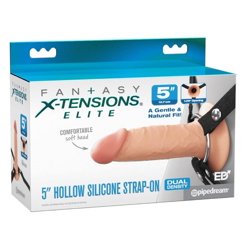 FANTASY X-TENSIONS - ELITE REALISTIC HOLLOW STRAP-ON 12,7 CM - Image 8