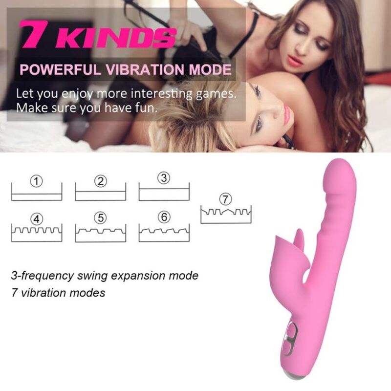 NALONE - T-MAY VIBRATEUR LAPIN MAGIC STICK ROSE - Image 12