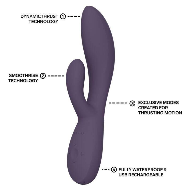 LELO - INA THRUST RABBIT VIBRATEUR À POUSSÉE VIOLET - Image 7