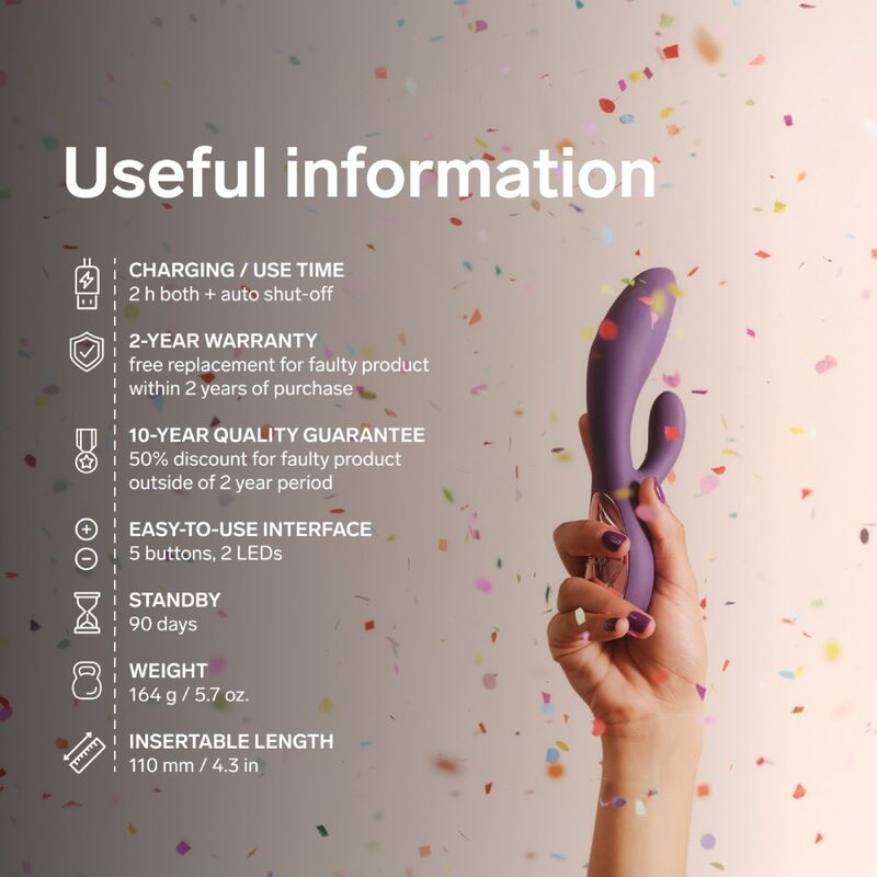 LELO - INA THRUST RABBIT VIBRATEUR À POUSSÉE VIOLET - Image 10