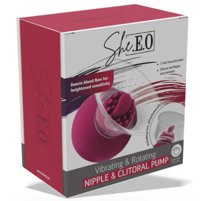 SHE.E.O - POMPE VIBRANTE ET ROTATIVE POUR LES TÉTONS ET LE CLITORIS - Image 6