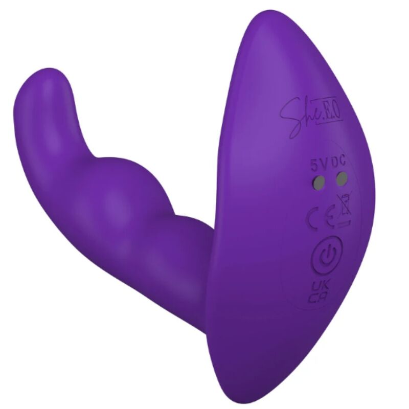 She.e.o - Stimulateur Anal Vibrant Rotatif Avec Télécommande Violet - Image 6