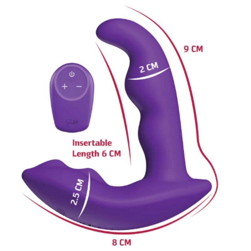 She.e.o - Stimulateur Anal Vibrant Rotatif Avec Télécommande Violet - Image 8
