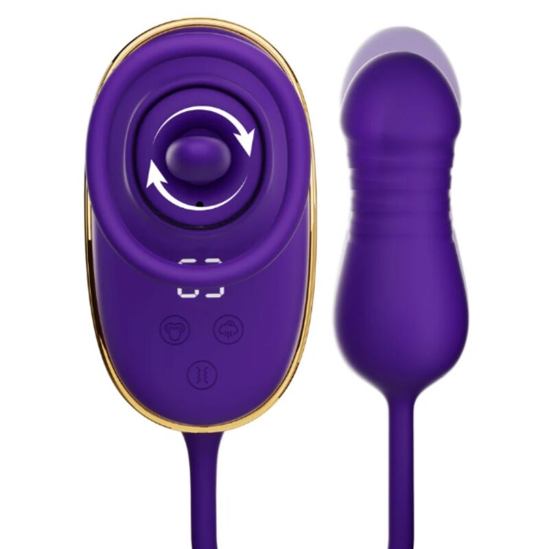 SHE.E.O - SUCCION CLITORIALE AVEC EFFET DE LÉCHAGE ET STIMULATEUR ANAL VIOLET - Image 3