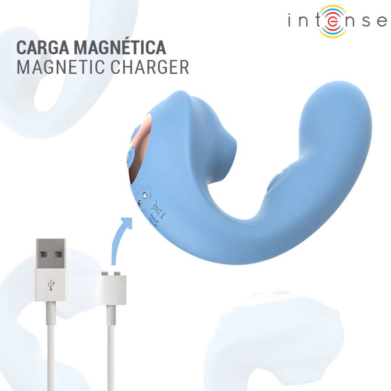 INTENSE - GINA STIMULATEUR CLITORIAL MULTIFONCTIONNEL BLEU - Image 9
