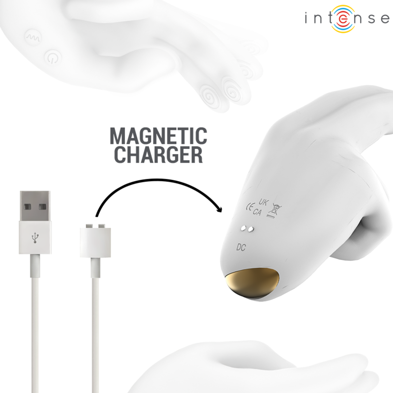 INTENSE - JIMMY STIMULATEUR MULTIFONCTION EN FORME DE MAIN AVEC VIBRATION ET CHALEUR - Image 9