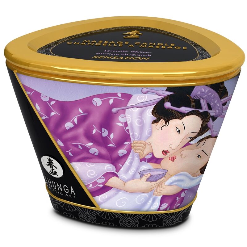 SHUNGA - BOUGIE DE MASSAGE LAVANDE 170 ML - Image 4