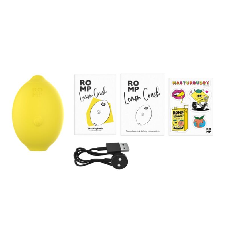Romp - Lemon Crush Pleasure Air Clitoral Stimulator Yellow - Image 13