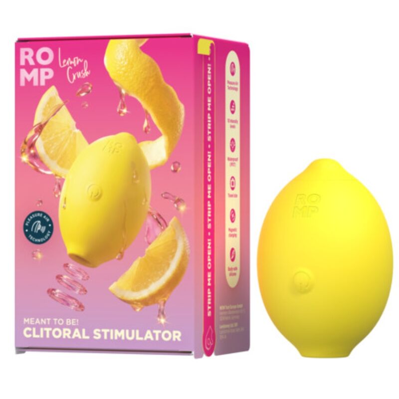 Romp - Lemon Crush Pleasure Air Clitoral Stimulator Yellow - Image 9