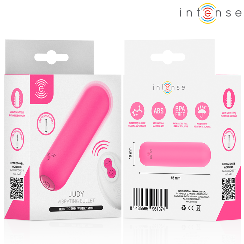 Intense - Judy Vibrante Rechargeable Avec Télécommande Rose - Image 6