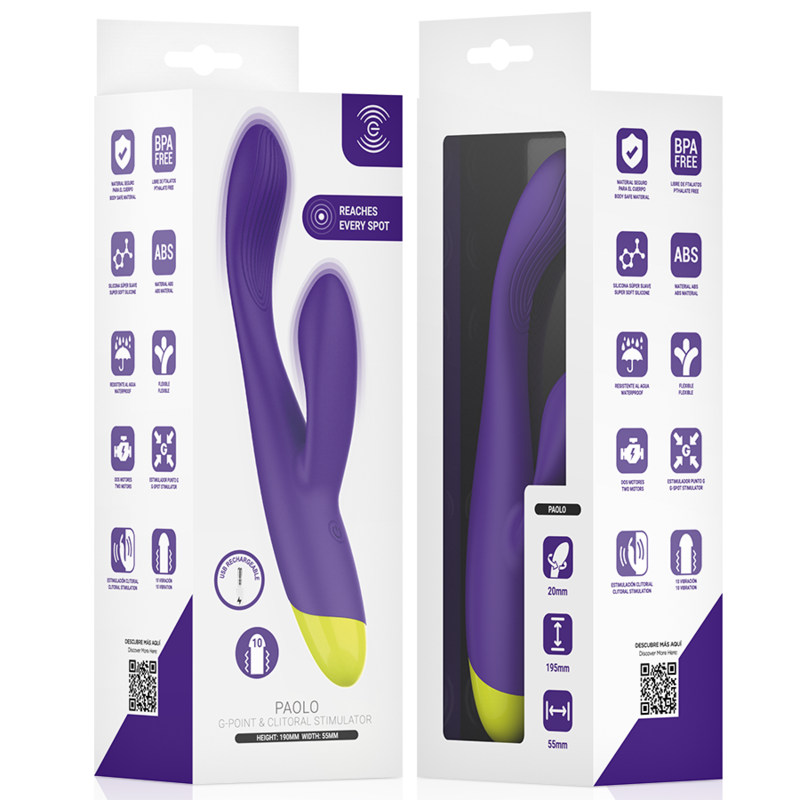 Intense - Stimulateur Lapin Rechargeable Paolo Pour Le Point G Et Le Clitoris - Image 9