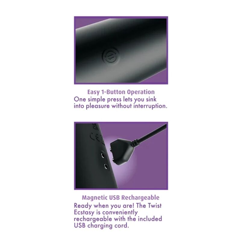 Anal Fantasy Elite - Twist Ecstasy Stimulateur Anal Rotatif Rechargeable - Image 4