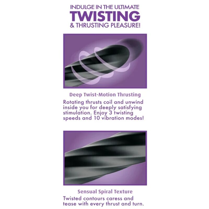 Anal Fantasy Elite - Twist Ecstasy Stimulateur Anal Rotatif Rechargeable - Image 5
