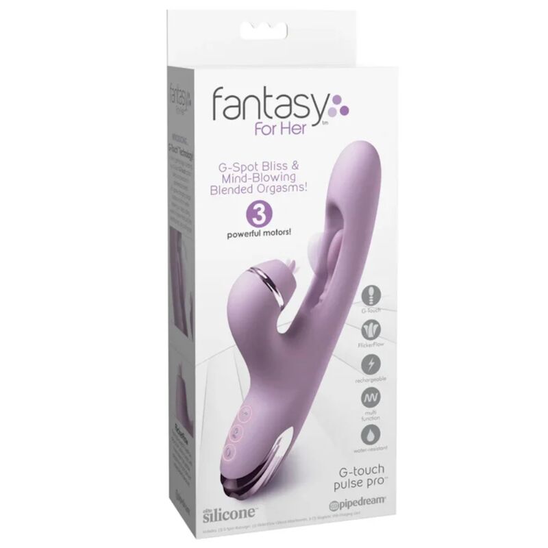 Fantasy For Her - G-Touch Pulse Pro Vibrateur Lapin Violet Pour Point G Et Clitorial - Image 8