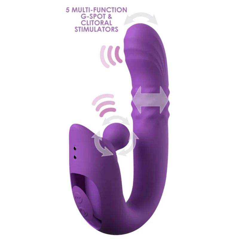 Fantasy For Her - Harmoni Pro Vibromasseur Lapin Violet Pour Point G Et Clitorial - Image 3