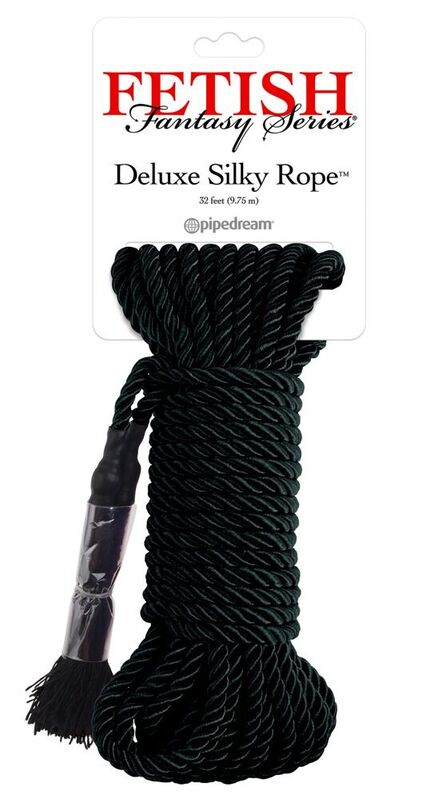 FETISH FANTASY SERIES - CORDE DE SOIE NOIRE DE LUXE 9,75