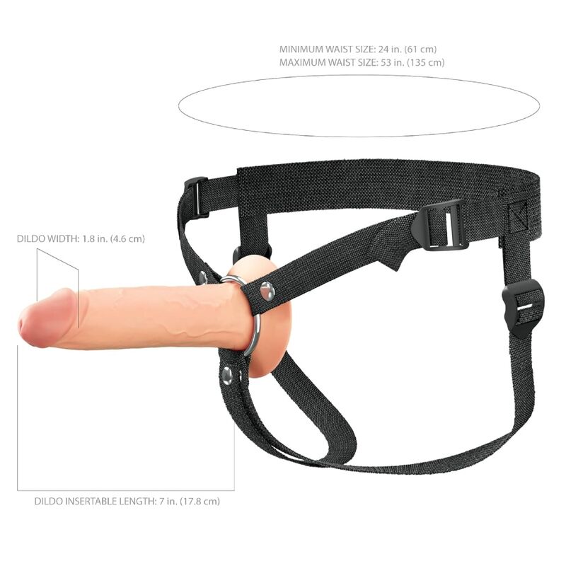 Fantasy X-Tensions Elite - 17.8 Cm Hollow Silicone Strap-On - Image 6
