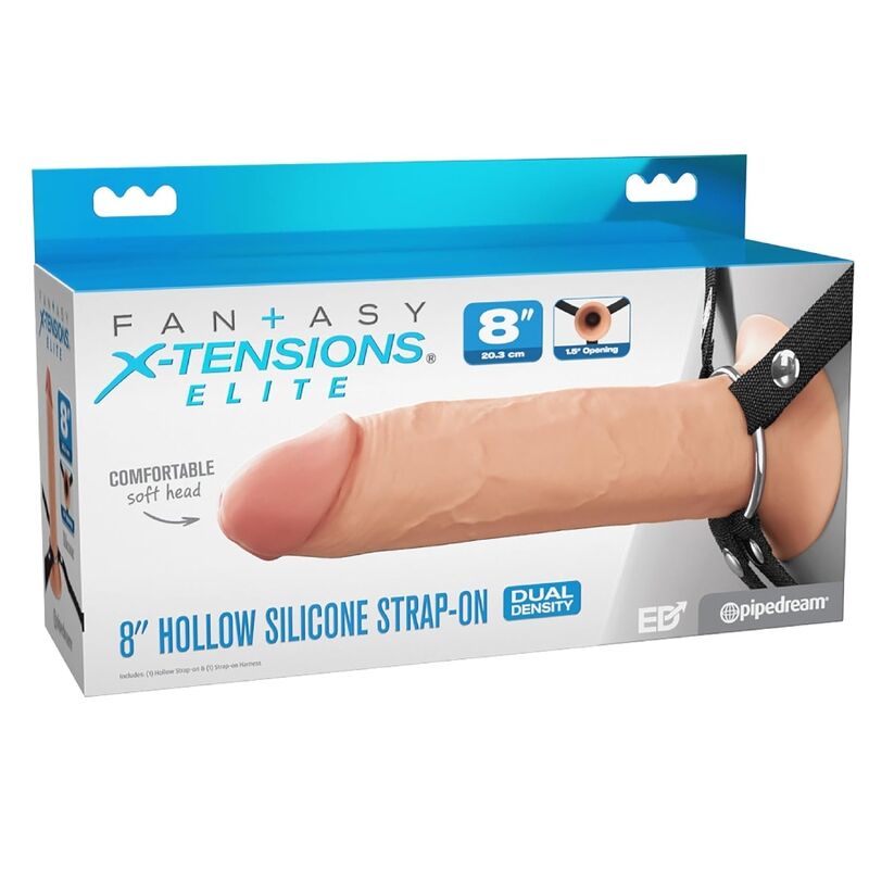 FANTASY X-TENSIONS ELITE - STRAP-ON EN SILICONE CREUX DE 20,3 CM - Image 8