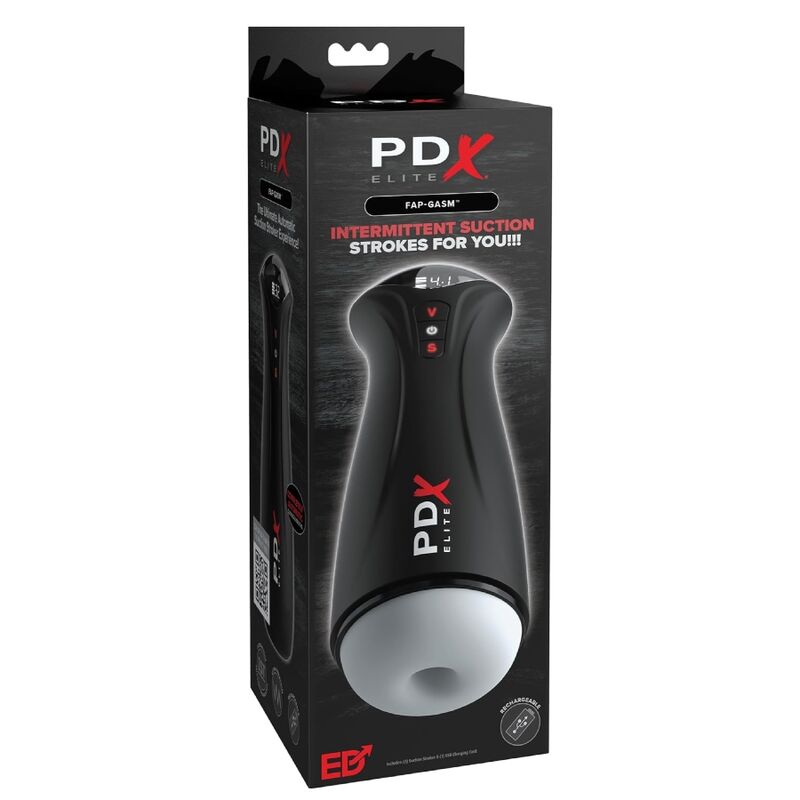 Pdx Elite - Masturbateur Masculin Transparent Fap-Gasm Avec Succion Intermittente - Image 6