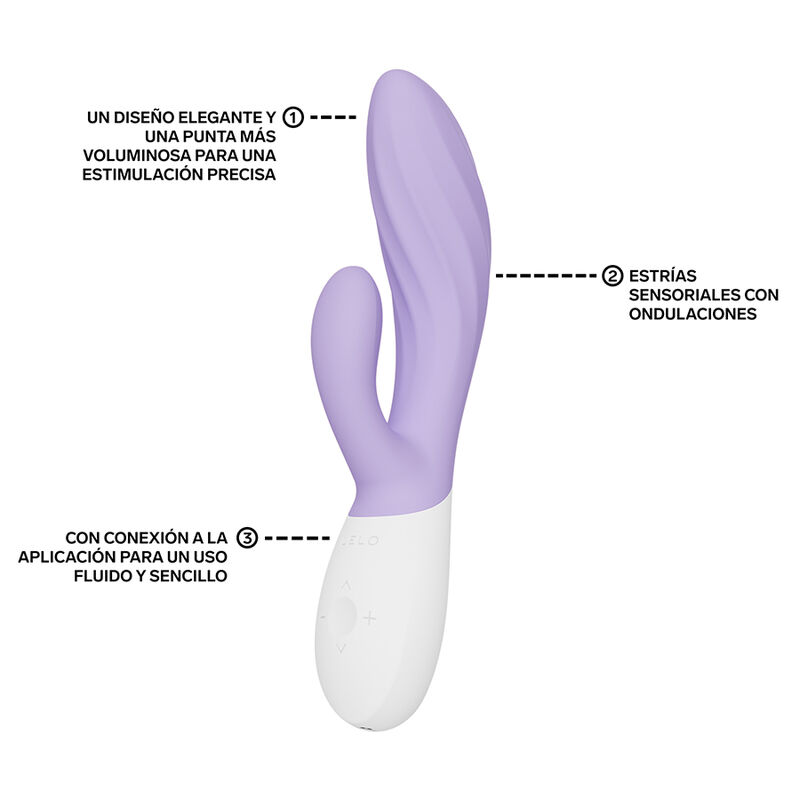 Lelo - Ina Twist Double Vibrateur Lapin Pour Le Point G Et Le Clitoris Lavande - Image 4