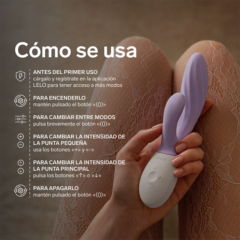 Lelo - Ina Twist Double Vibrateur Lapin Pour Le Point G Et Le Clitoris Lavande - Image 9