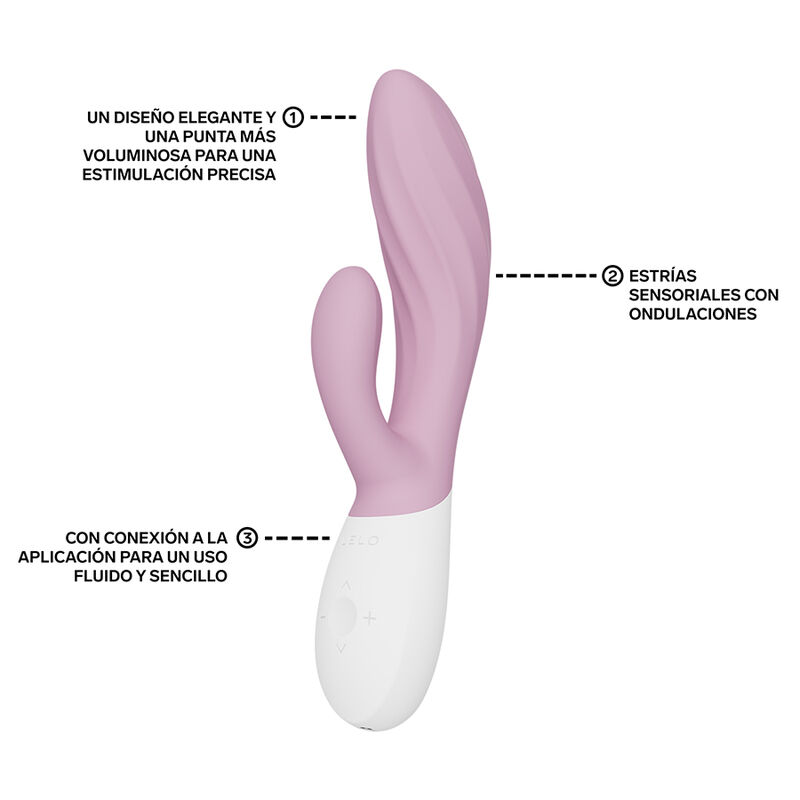 Lelo - Ina Twist Double Vibrateur Lapin Pour Le Point G Et Le Clitoris Rose - Image 4