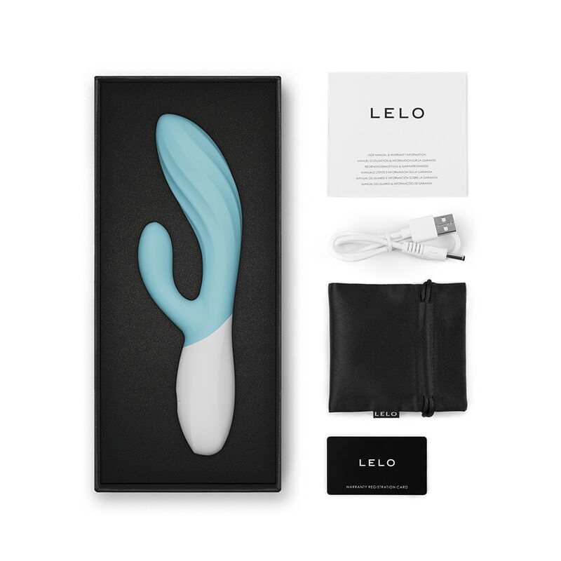 Lelo - Ina Twist Double Vibrateur Lapin Pour Le Point G Et Le Clitoris Bleu - Image 6