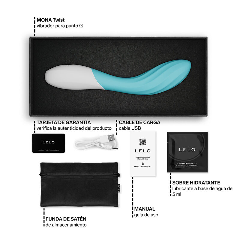Lelo - Mona Twist Vibrateur Point G Rechargeable Contrôlé Par Application Lavande - Image 7