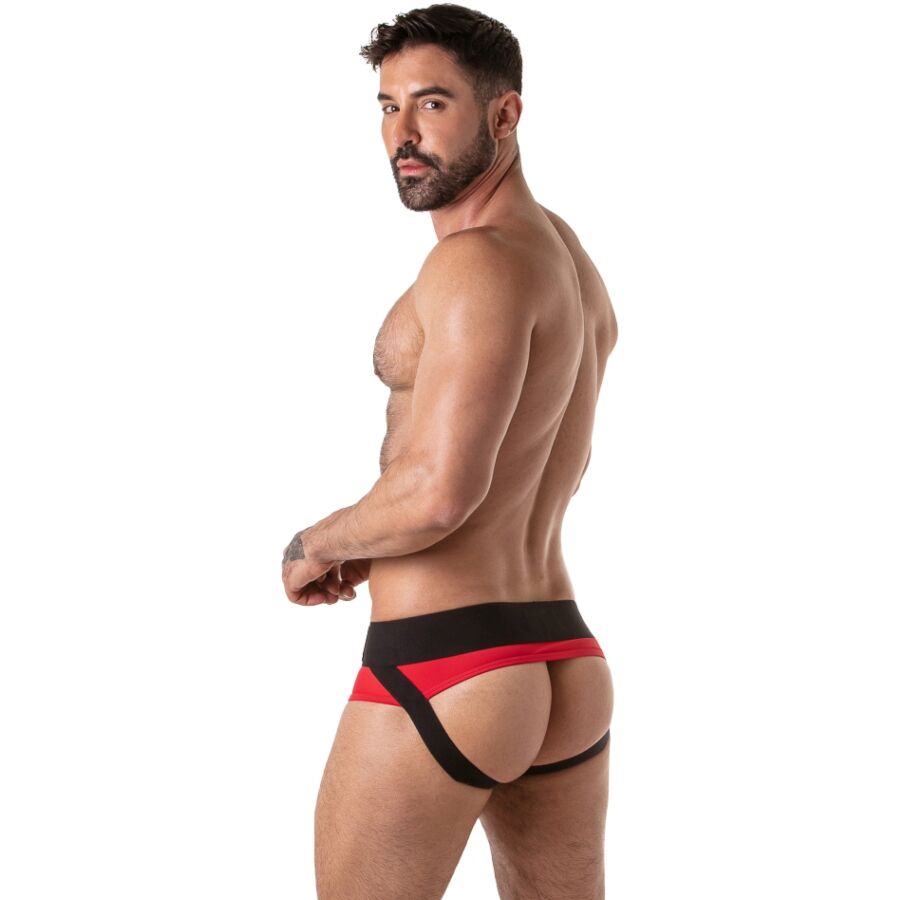 Locker Gear - Slip De Sport Rouge À Large Ceinture Xl - Image 4