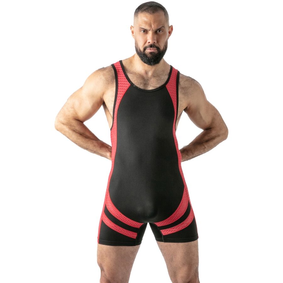Locker Gear - Mono Débardeur À Accès Ouvert Rouge Xl