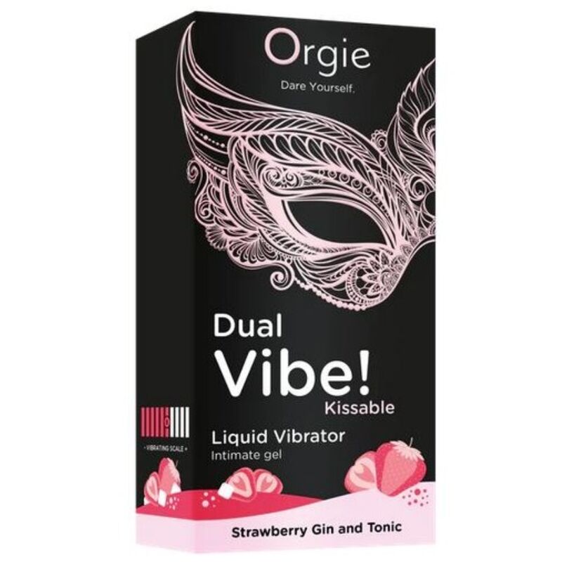 Orgie - Double Vibration! Vibrateur Liquide À Embrasser Gin Tonic À La Fraise 15 Ml - Image 3