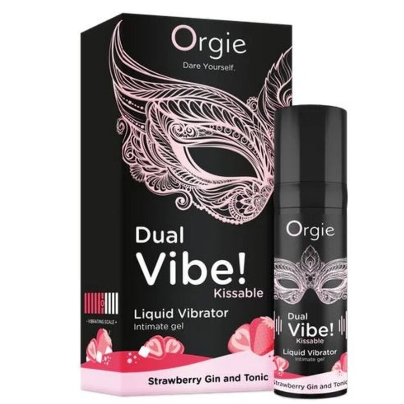 Orgie - Double Vibration! Vibrateur Liquide À Embrasser Gin Tonic À La Fraise 15 Ml - Image 5