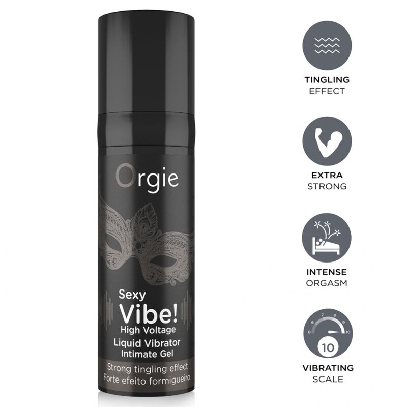 Orgie - Ambiance Sexy! Vibrateur Liquide Extra Puissant Haute Tension 15 Ml
