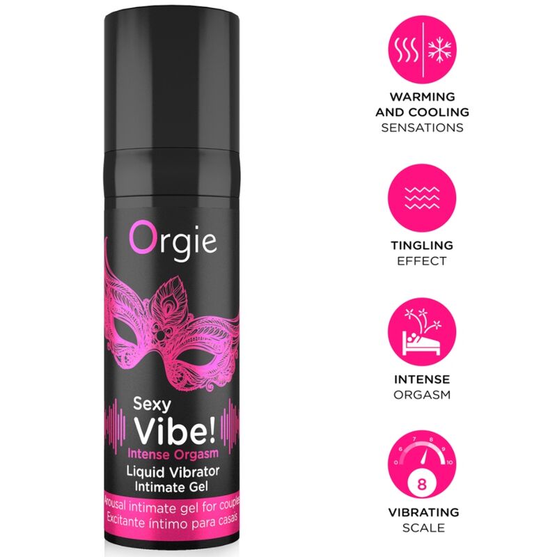 Orgie - Ambiance Sexy! Orgasme Intense, Sensations Multiples, Gel Intime 15 Ml