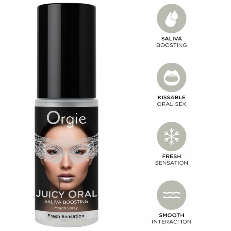 Orgie - Spray Buccal Stimulant La Salive, Menthe, 15 Ml