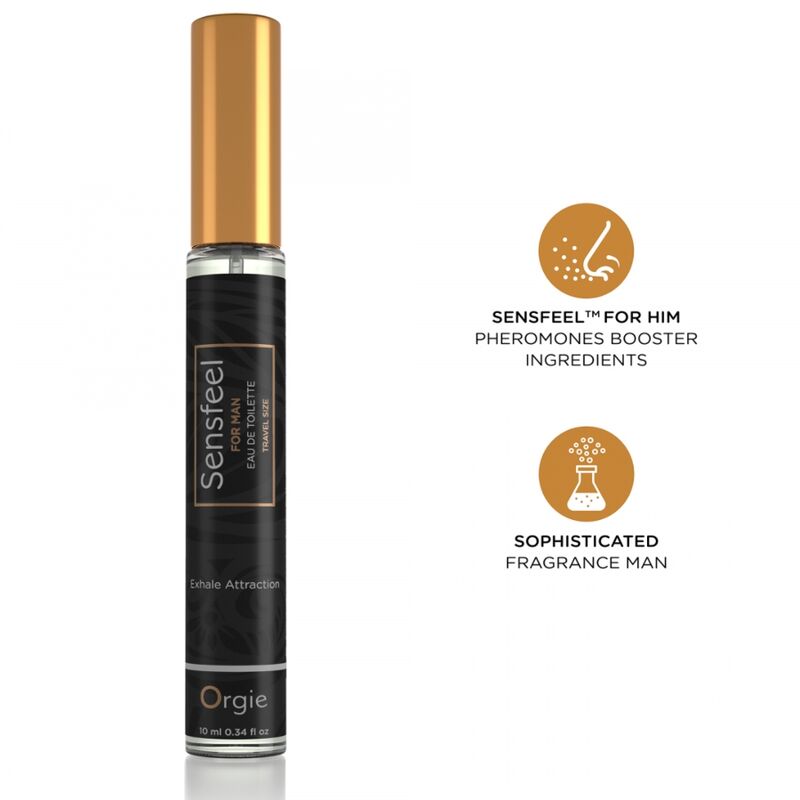 Orgie - Sensfeel Pour Homme Booster De Phéromones Eau De Toilette Format Voyage 10 Ml