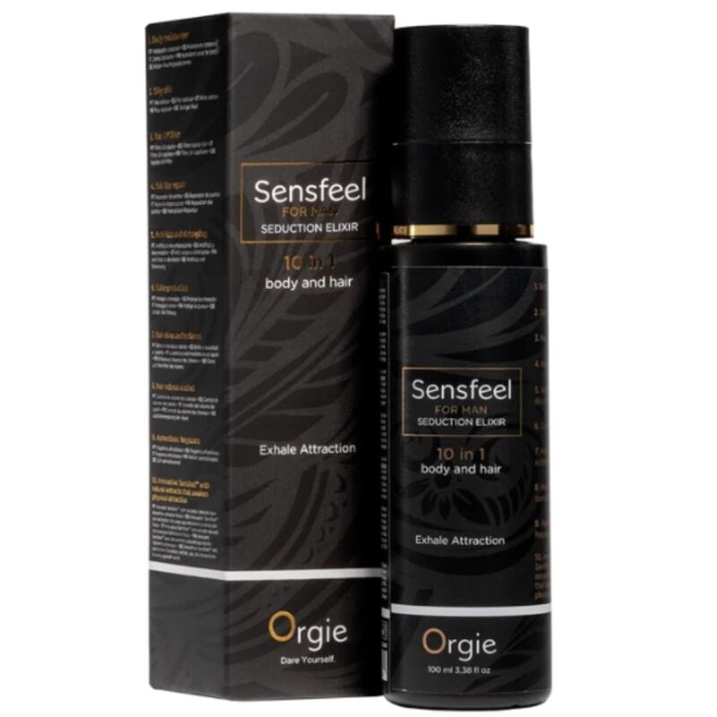 Orgie - Sensfeel Pour Homme Élixir De Séduction 10 En 1 Corps Et Cheveux 100 Ml - Image 5