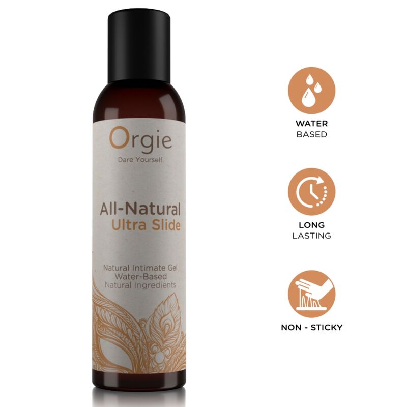 Orgie - Gel Intime À Base De Eau Ultra Slide 100% Naturel 150 Ml