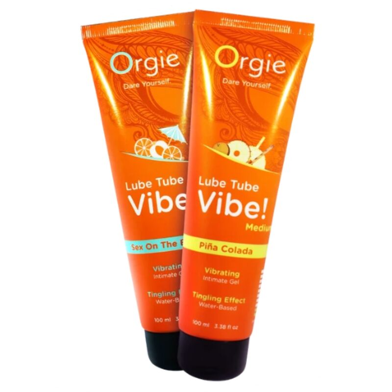 Orgie - Lubrifiant Tube Vibe! Piña Colada Gel Intime Kissable Moyen Piquant 100 Ml - Image 5