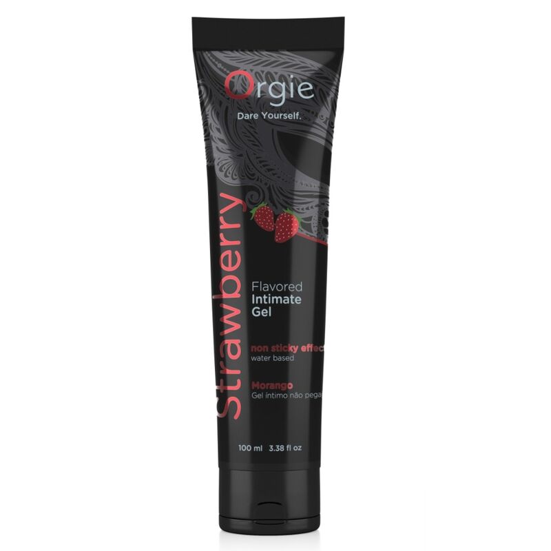Orgie - Tube De Lubrifiant Fraise Gel Intime À Base De Eau 100 Ml - Image 3