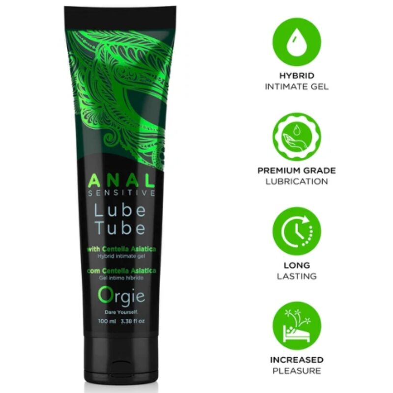 Orgie - Tube De Lubrifiant Hybride Hybride Pour Sexe Anal Sensitive 100 Ml