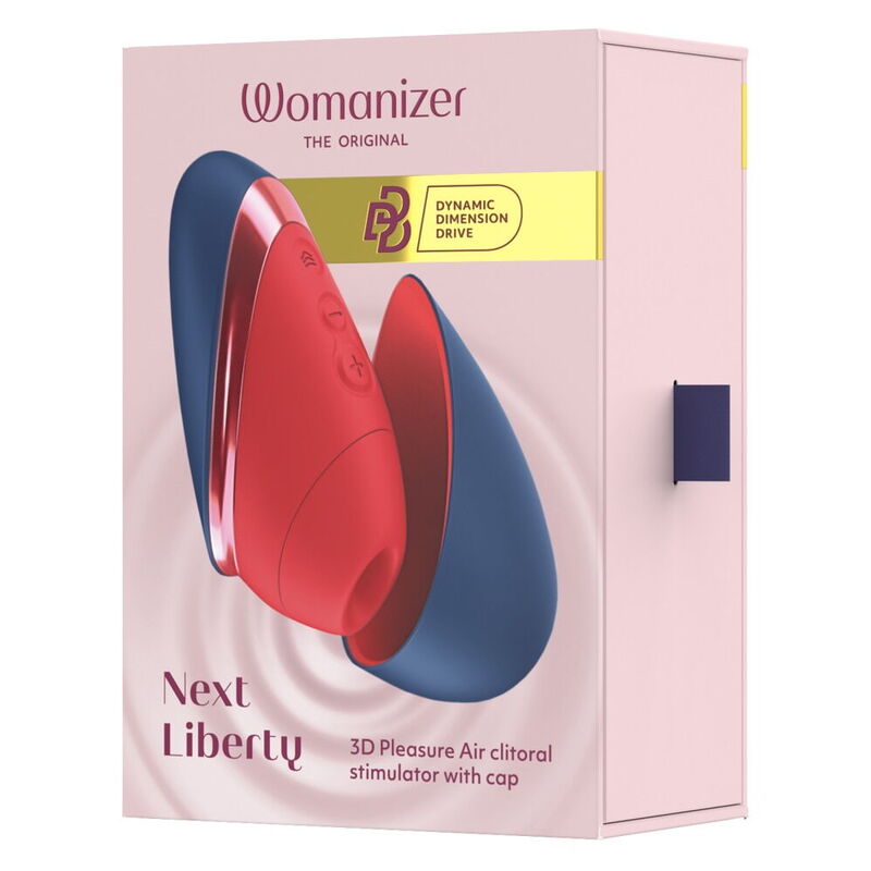Womanizer - Next Liberty 3D Pleasure Air Stimulateur Clitorial Bleu/Rouge - Image 3