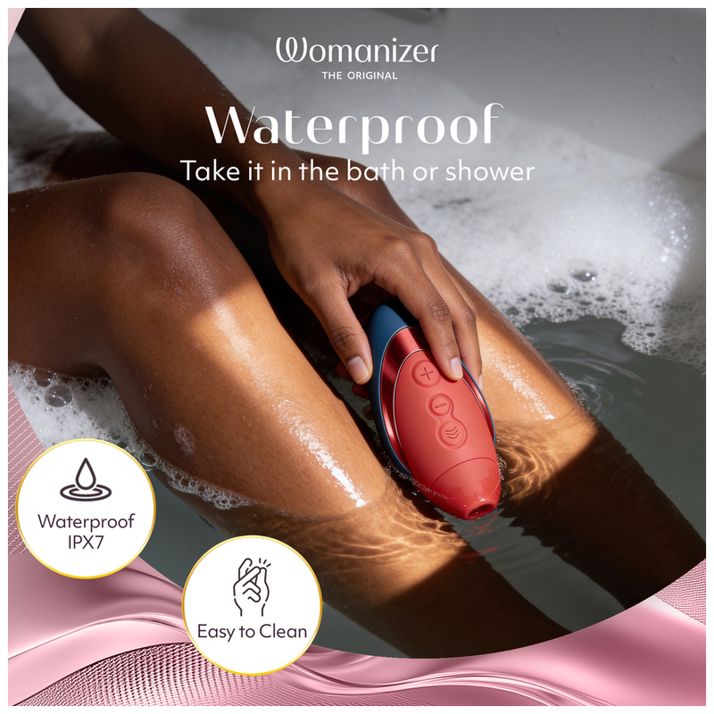 Womanizer - Next Liberty 3D Pleasure Air Stimulateur Clitorial Bleu/Rouge - Image 8