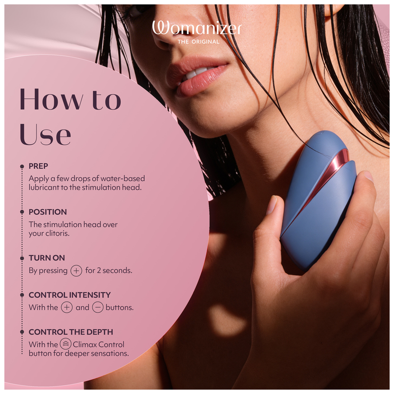 Womanizer - Next Liberty 3D Pleasure Air Stimulateur Clitorial Bleu/Rouge - Image 10
